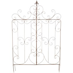 Enrejado de mandevilla marrón antiguo