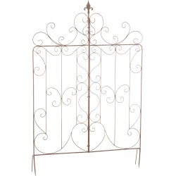 Enrejado de mandevilla marrón antiguo