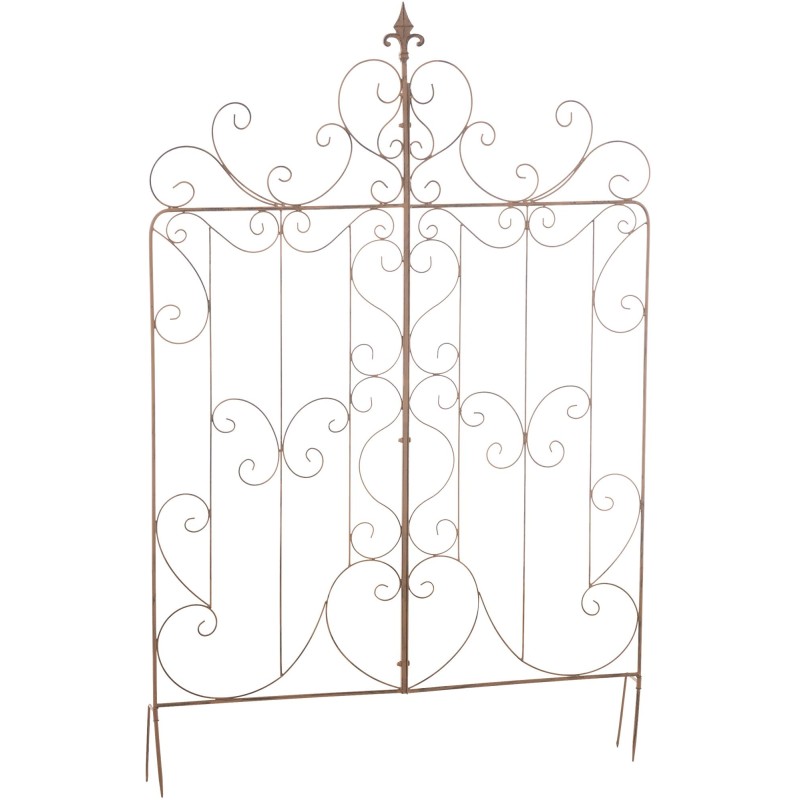 Enrejado de mandevilla marrón antiguo