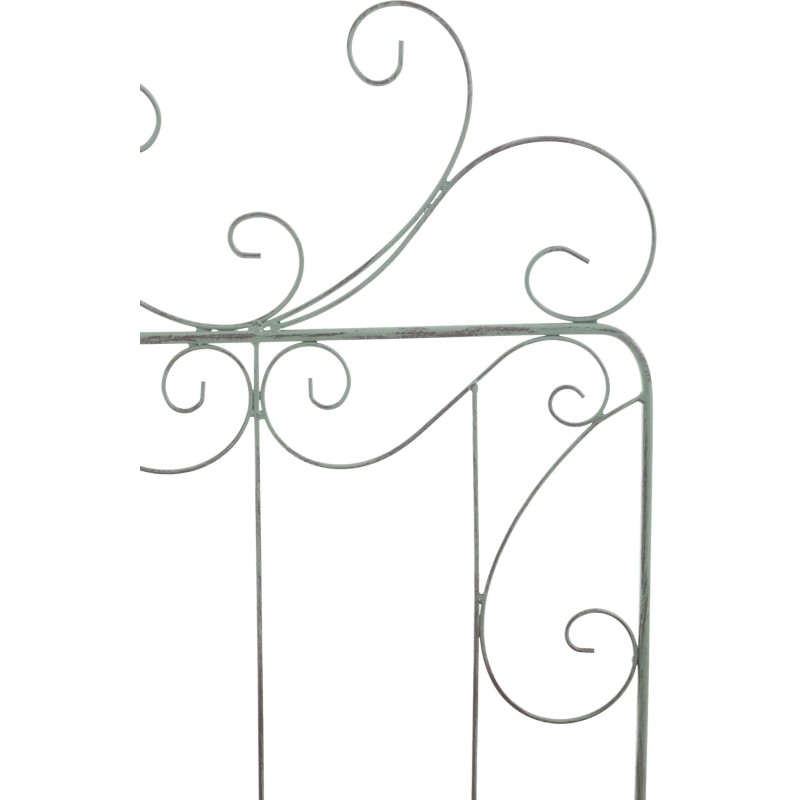 Enrejado antiguo de Mandevilla verde