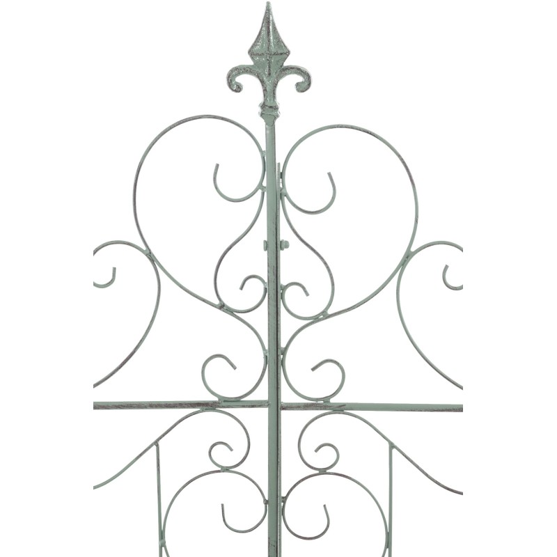 Enrejado antiguo de Mandevilla verde