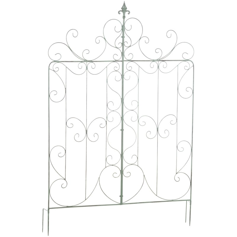 Enrejado antiguo de Mandevilla verde