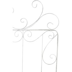 Enrejado de mandevilla blanco antiguo