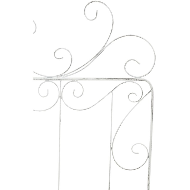 Enrejado de mandevilla blanco antiguo