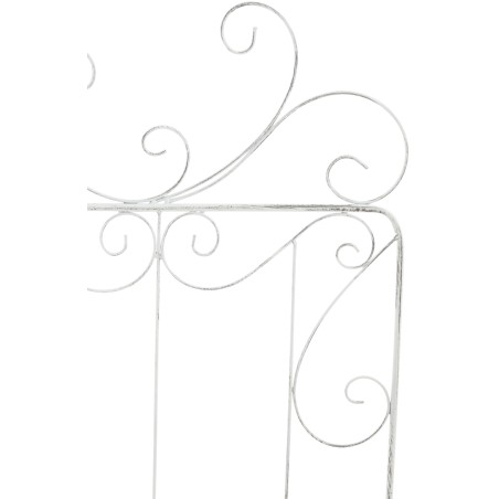 Enrejado de mandevilla blanco antiguo