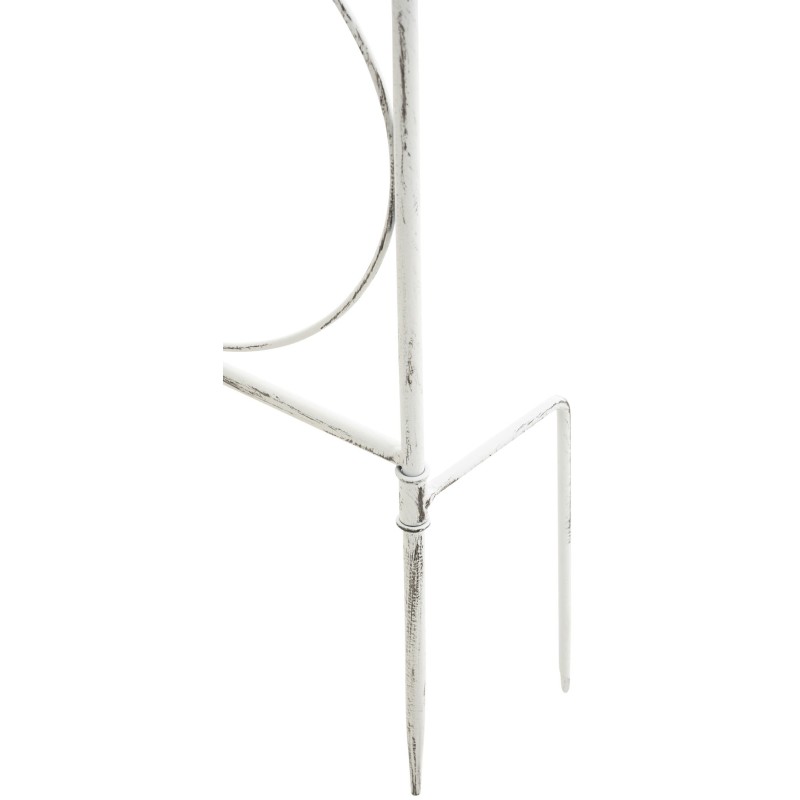 Enrejado de mandevilla blanco antiguo