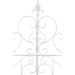 Enrejado de mandevilla blanco antiguo