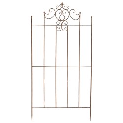 Juego de 2 celosías Paula de color marrón antiguo