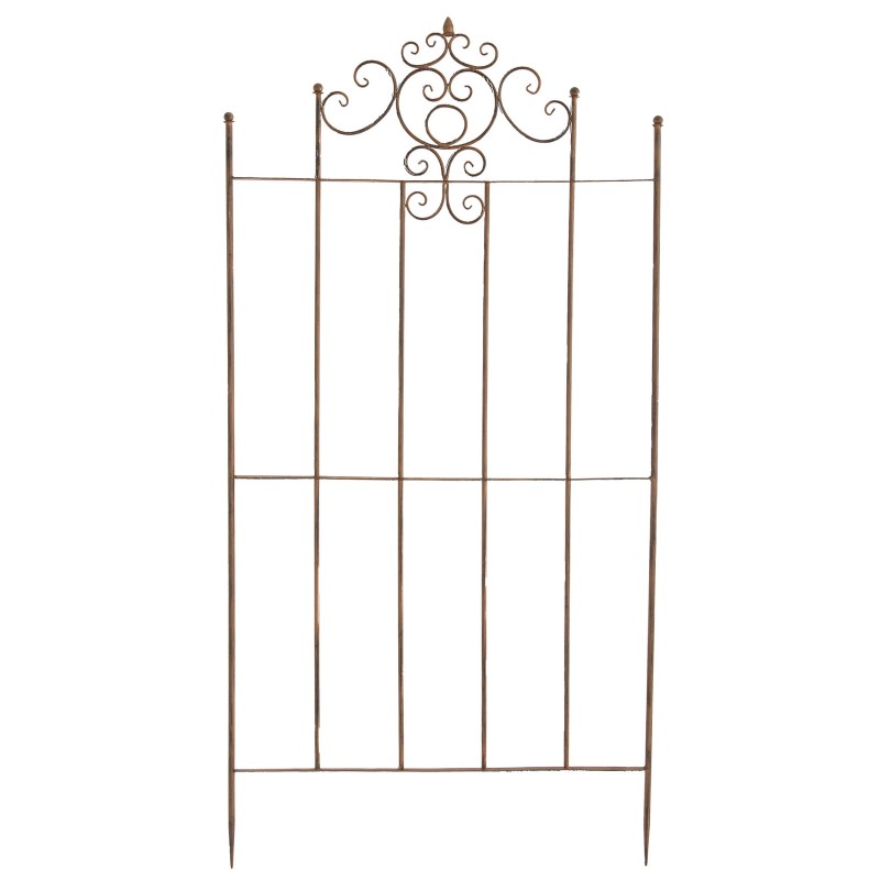 Juego de 2 celosías Paula de color marrón antiguo