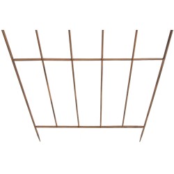 Juego de 2 celosías Paula de color marrón antiguo