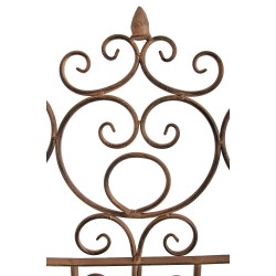 Juego de 2 celosías Paula de color marrón antiguo