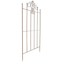 Juego de 2 celosías Paula de color marrón antiguo