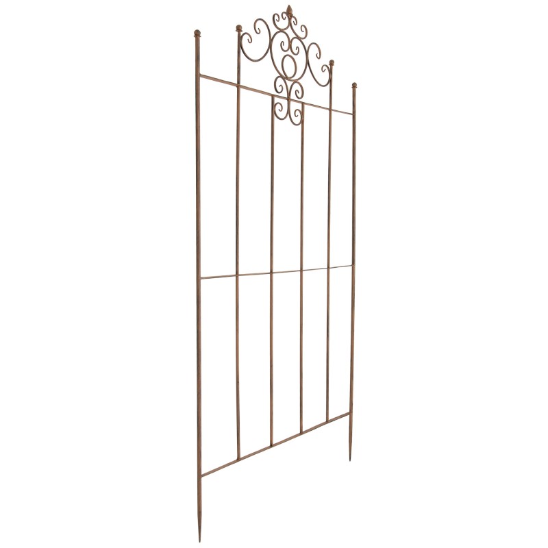 Juego de 2 celosías Paula de color marrón antiguo