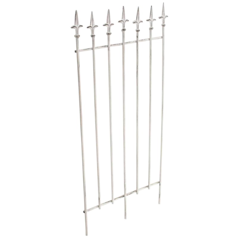 Juego de celosía Elisa de 2 piezas en blanco antiguo