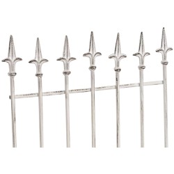 Juego de celosía Elisa de 2 piezas en blanco antiguo