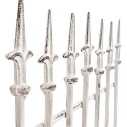 Juego de celosía Elisa de 2 piezas en blanco antiguo