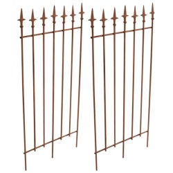 Juego de celosía Elisa de 2 piezas, marrón antiguo