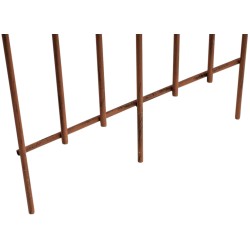 Juego de celosía Elisa de 2 piezas, marrón antiguo