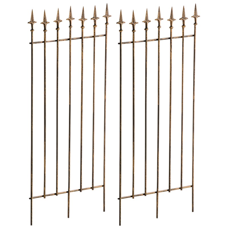 Juego de celosía de bronce Elisa de 2 piezas