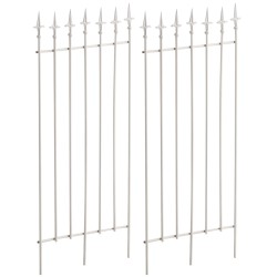 Juego de celosía blanca Elisa de 2 piezas