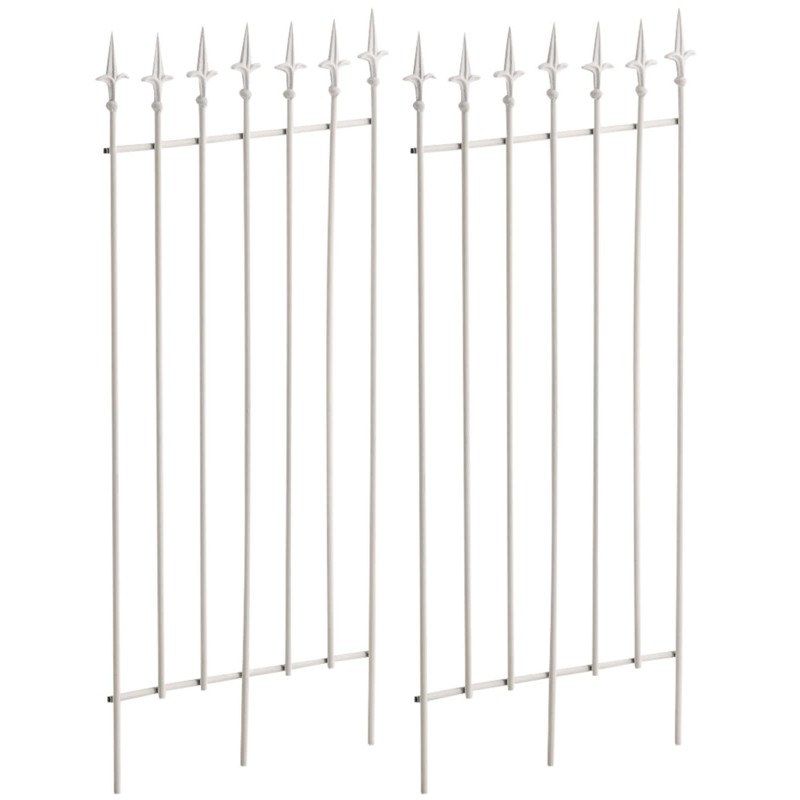 Juego de celosía blanca Elisa de 2 piezas