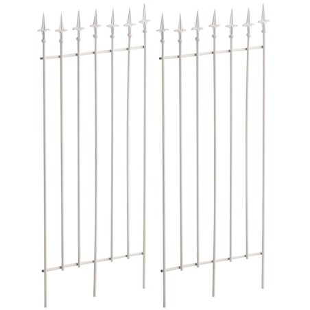 Juego de celosía blanca Elisa de 2 piezas