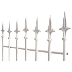 Juego de celosía blanca Elisa de 2 piezas