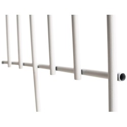 Juego de celosía blanca Elisa de 2 piezas