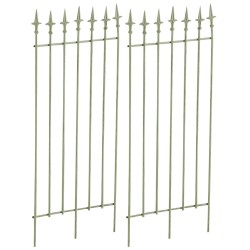 Juego de celosía Elisa de 2 piezas en verde antiguo