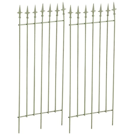 Juego de celosía Elisa de 2 piezas en verde antiguo