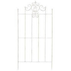 Juego de 2 celosías Paula blancas antiguas