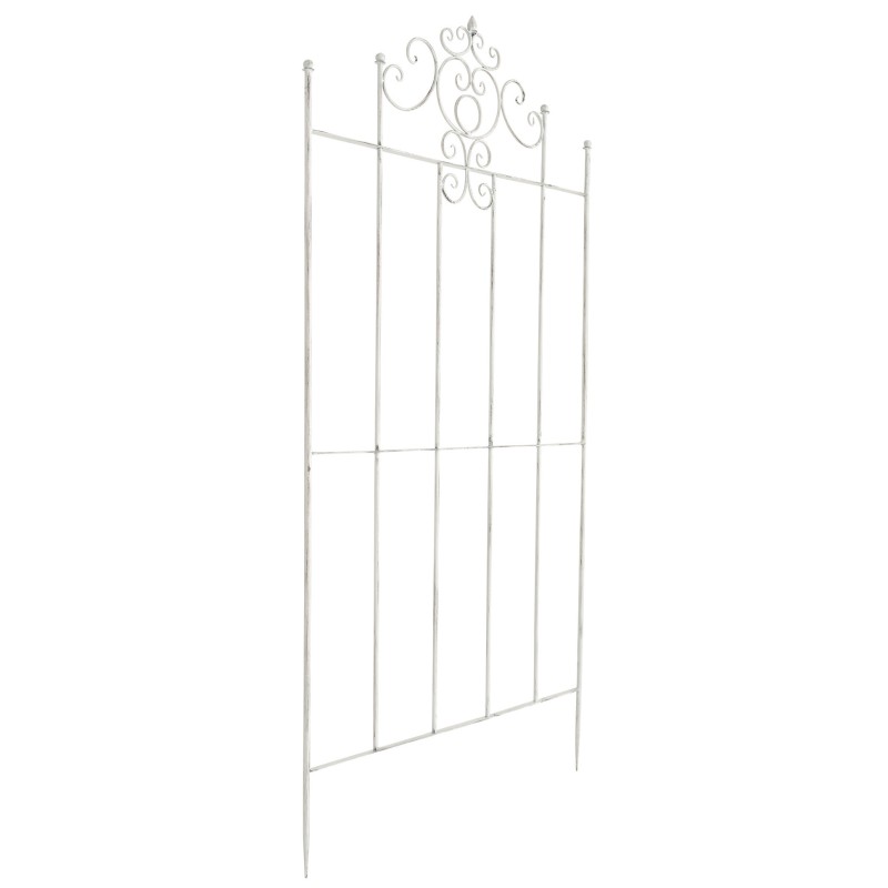 Juego de 2 celosías Paula blancas antiguas