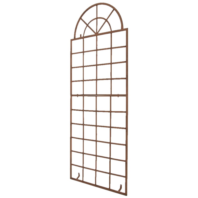 Juego de 2 celosías Viva color marrón antiguo