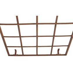 Juego de 2 celosías Viva color marrón antiguo