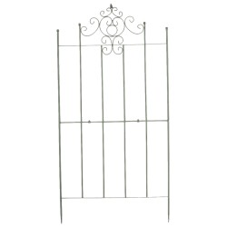 Juego de 2 celosías Paula de color verde antiguo