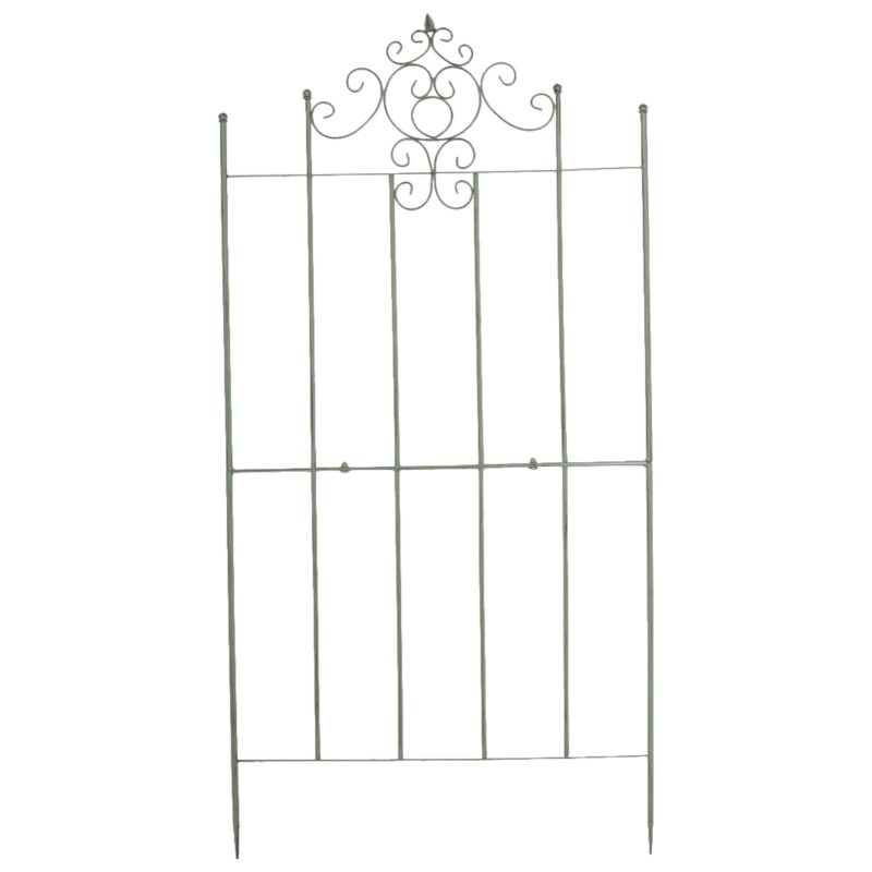 Juego de 2 celosías Paula de color verde antiguo