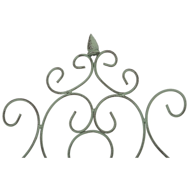 Juego de 2 celosías Paula de color verde antiguo