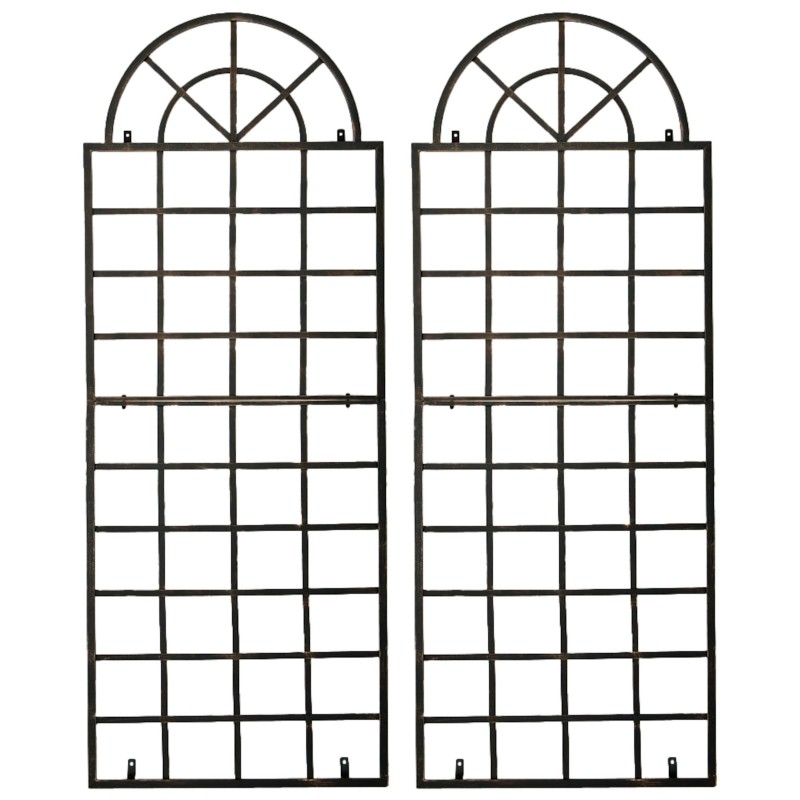 Juego de 2 celosías de bronce Viva