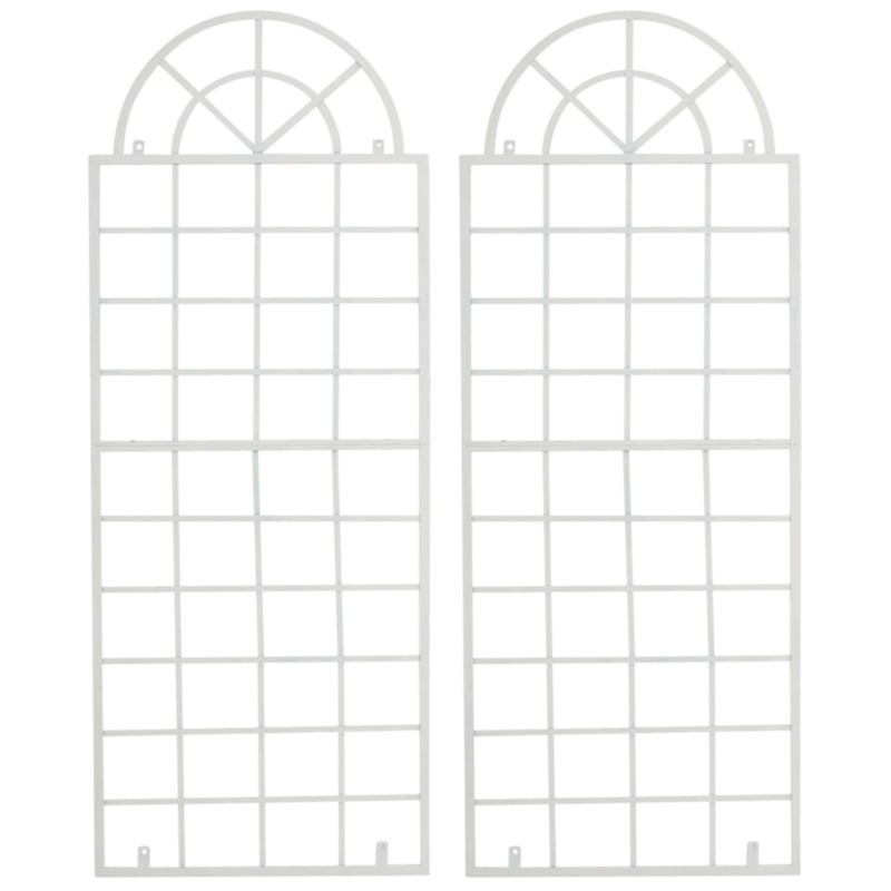 Juego de 2 enrejados blancos Viva