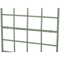 Juego de 2 celosías verdes antiguas Viva