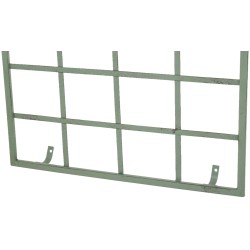 Juego de 2 celosías verdes antiguas Viva