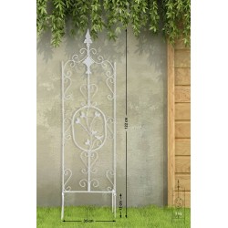 Conjunto de 2 enrejados Burgus blancos antiguos