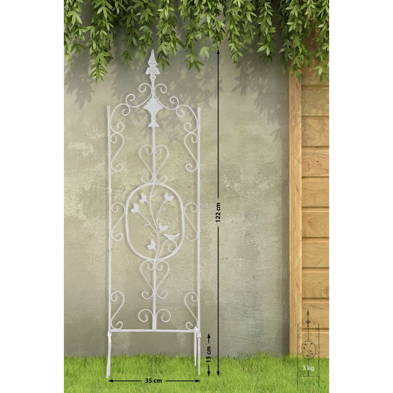 Conjunto de 2 enrejados Burgus blancos antiguos