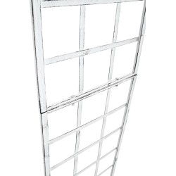 Juego de 2 celosías Trigo blancas antiguas