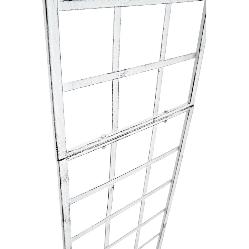 Juego de 2 celosías Trigo blancas antiguas