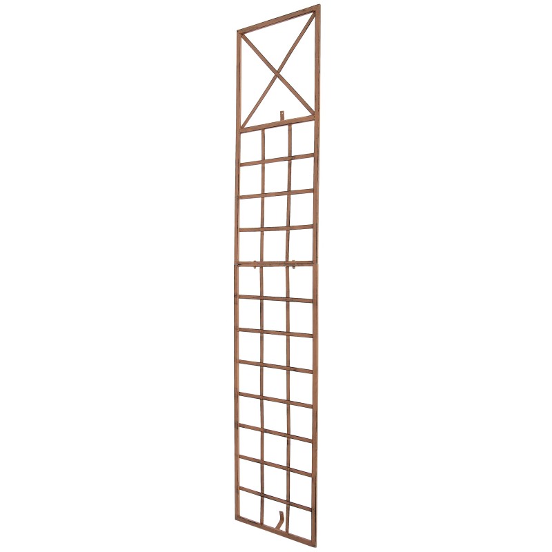 Juego de 2 celosías Trigo de color marrón antiguo