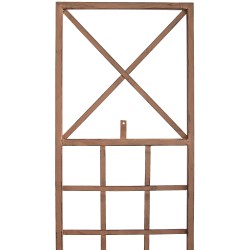 Juego de 2 celosías Trigo de color marrón antiguo