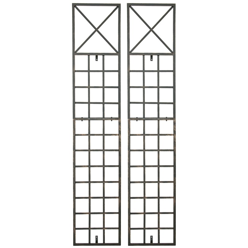 Juego de 2 celosías de bronce Trigo