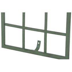 Juego de 2 celosías Trigo de color verde antiguo