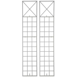 Juego de 2 enrejados blancos Trigo